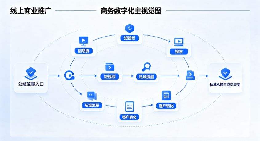 湘东区线上商业推广怎么做？全域流量闭环搭建与低成本转化实战指南